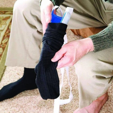 How to wear Carex Sock Aid