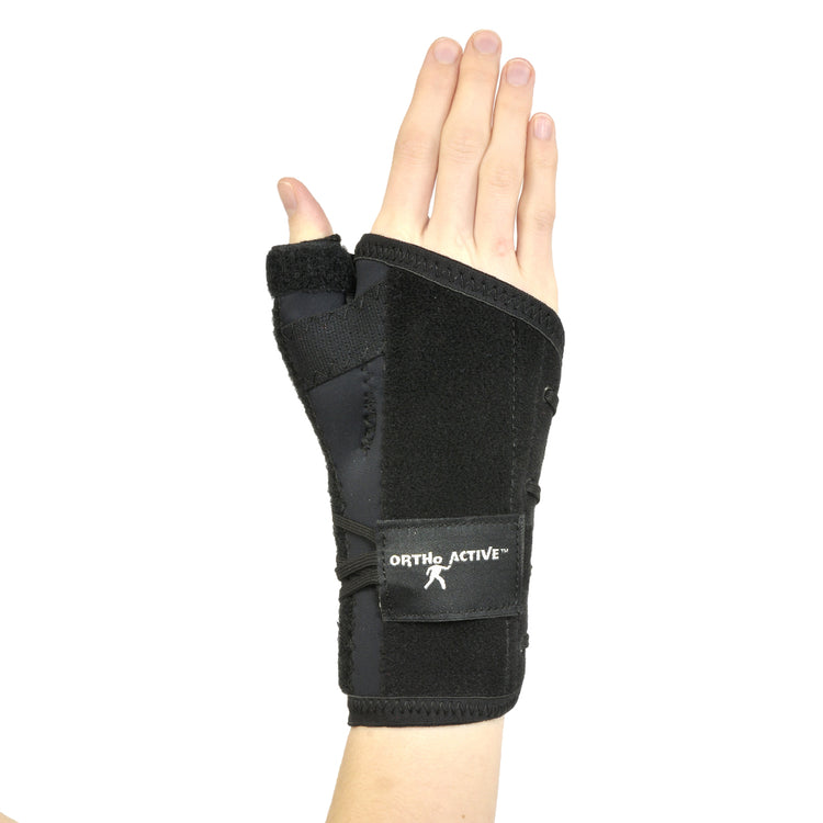 Image of Coolcel Wrist Short Thumb Support Back View