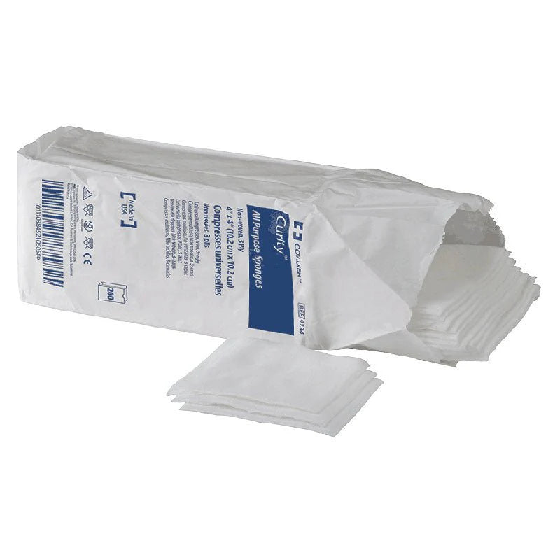 Image of Curity All Purpose Sterile Non-Woven Sponge 4 by 4