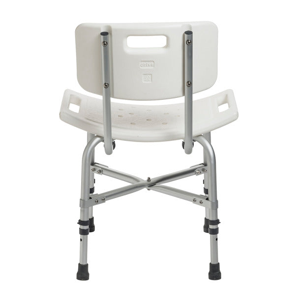 Back View Photo of Deluxe Bariatric Shower Chair with Cross-Frame Brace
