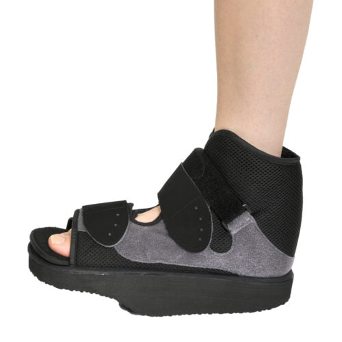 Back Photo of Dynamic Forefoot Offloading Shoe in Large Black