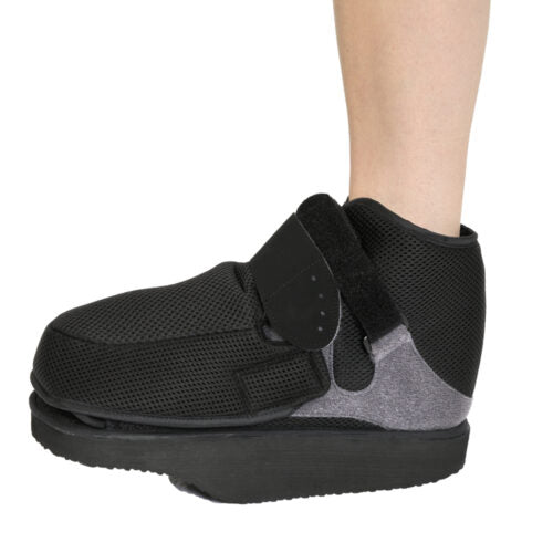 Side Photo of Dynamic Forefoot Offloading Shoe in Large Black