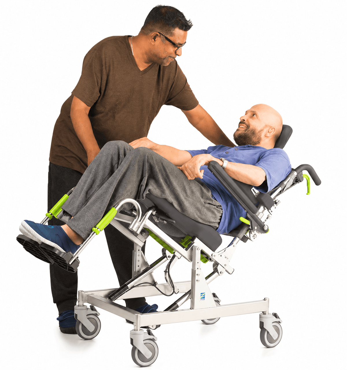 Dynamic Health Care Solutions RAZ-AT Attendant Tilt Mobile Shower Commode Chair