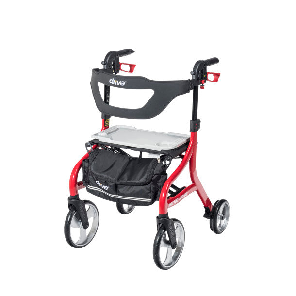Photo of Nitro Sprint Rollator Tray attached in rollators front