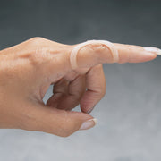 North Coast Medical Oval-8 finger splint worn on the index finger