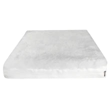 Memory Foam Wheelchair Cushion/Sheepskin Cover White 18"x16"