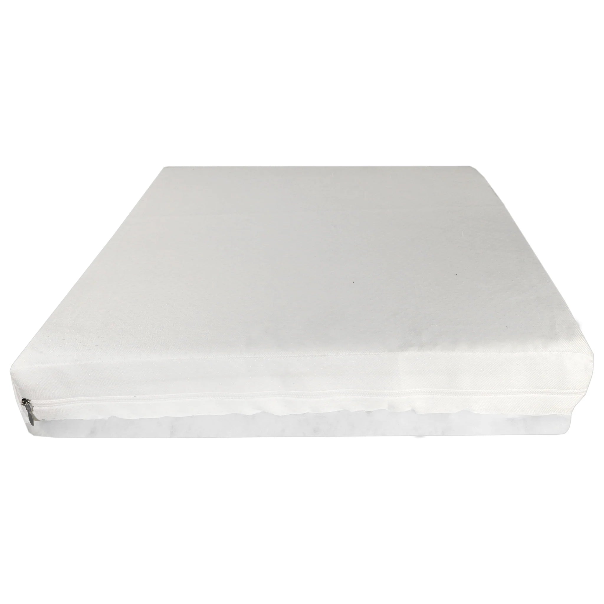 Memory Foam Wheelchair Cushion/Sheepskin Cover White 18"x16"