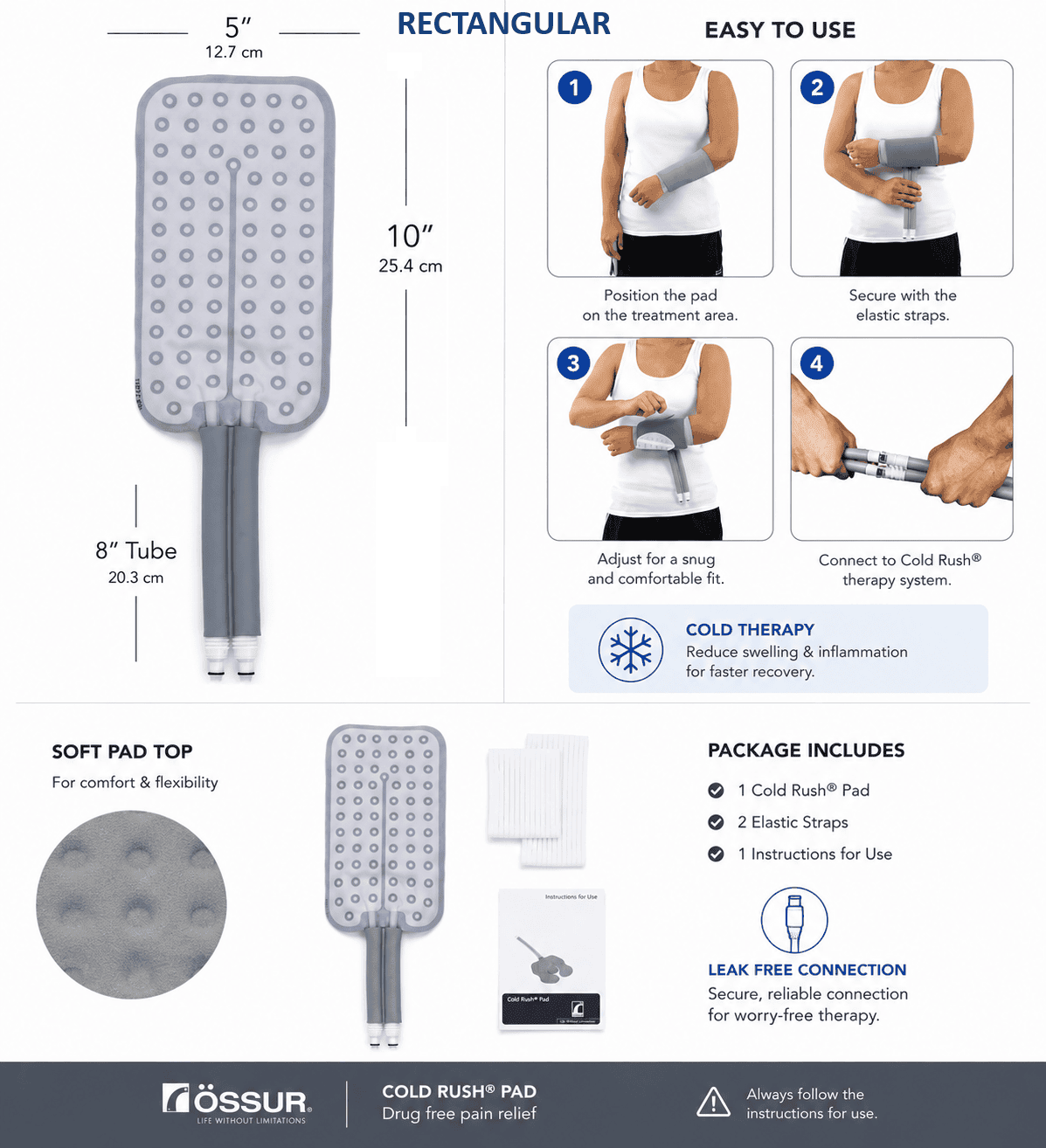 Ossur Cold Rush Cold Therapy Pads
