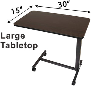 Dimension Photo of Roscoe Overbed Non-Tilt Table
