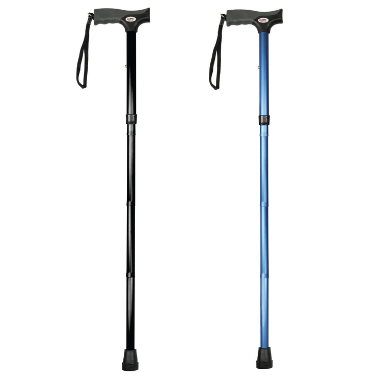 Photo of Soft Grip Folding Cane with Derby Handle