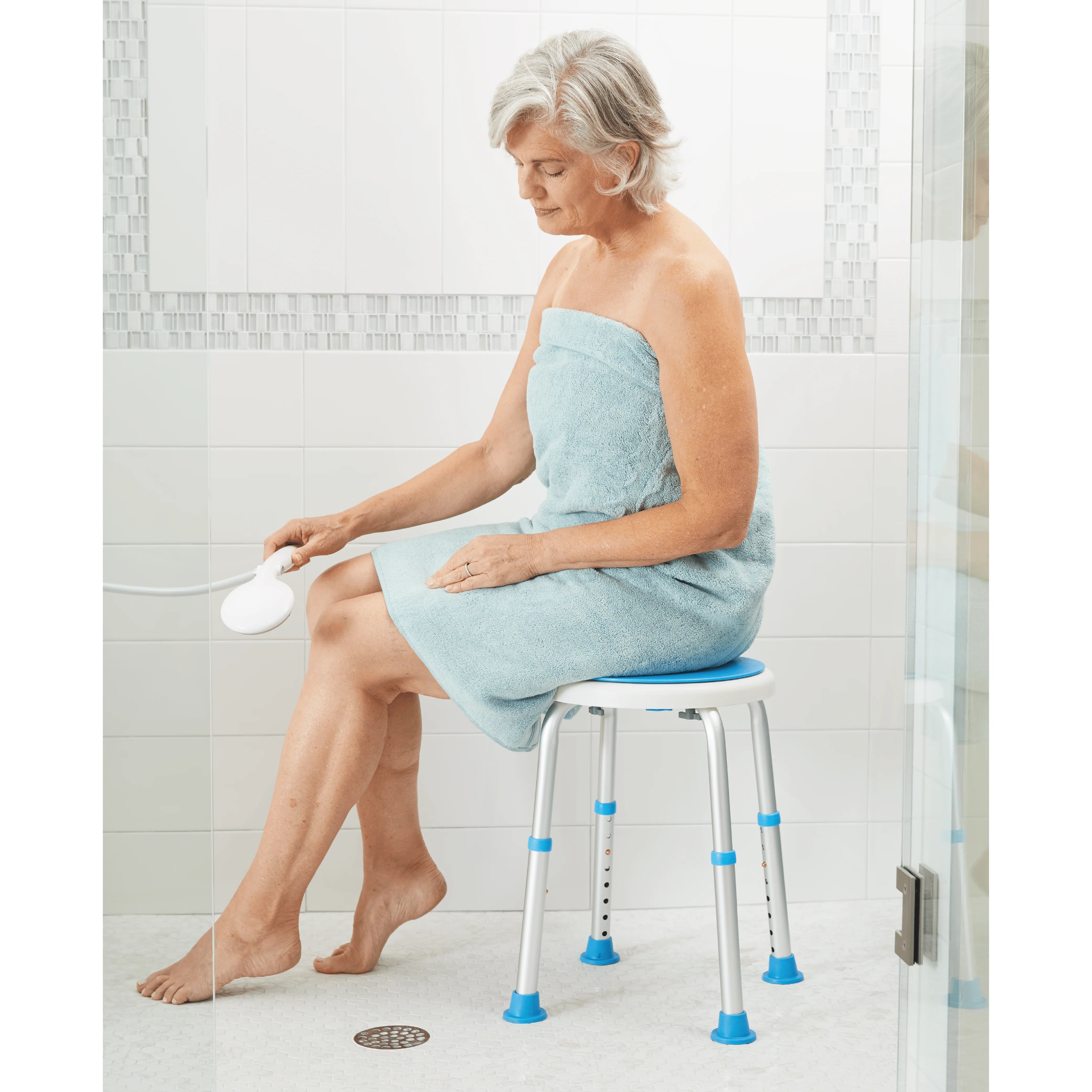 Photo of Swivel Shower Stool Actual Use