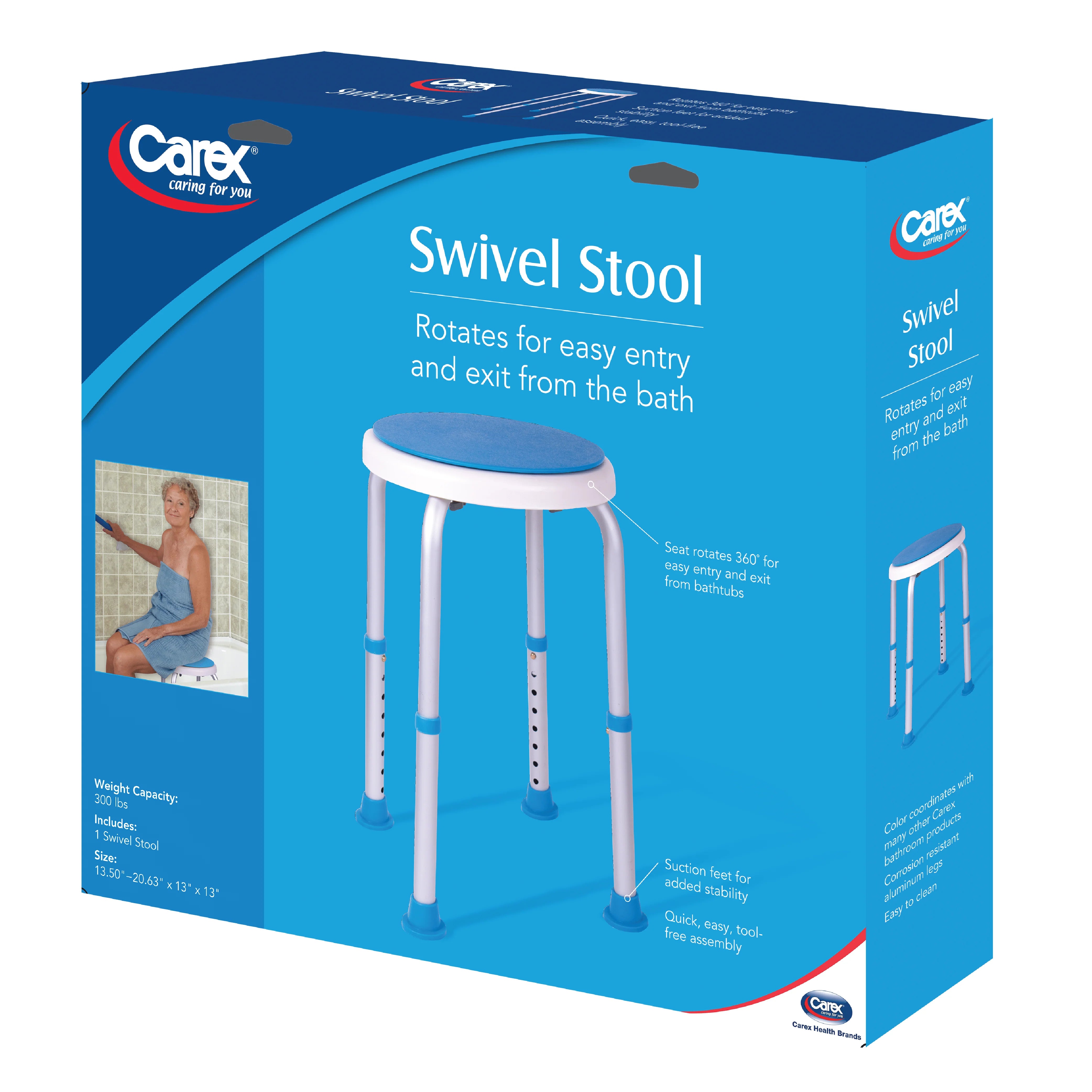 Packaging Photo of Swivel Shower Stool