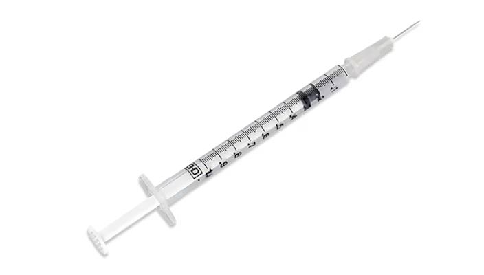 Image of Tuberculin Syringe with Detachable 27 G x 1/2