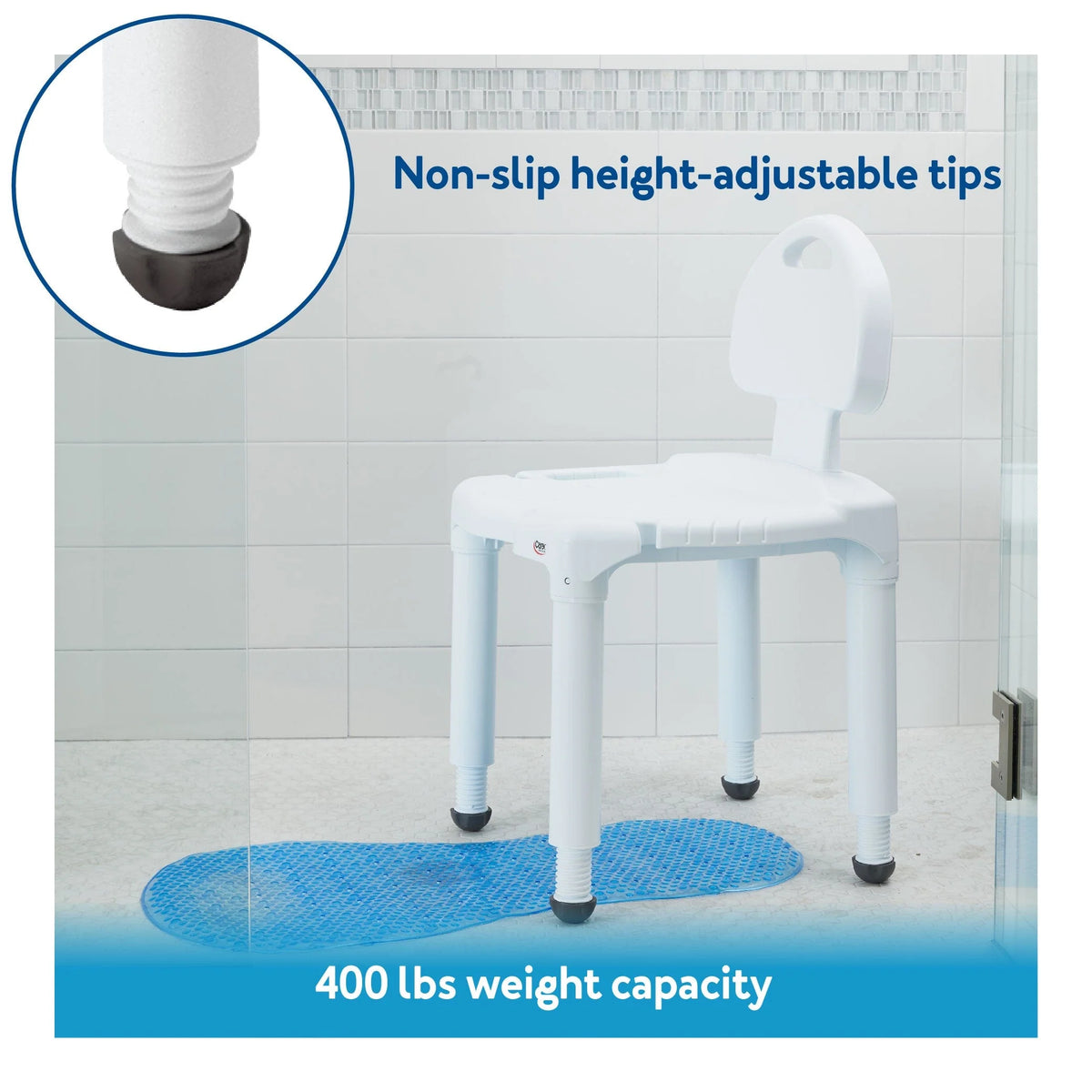Image of Universal Bath Bench with Back