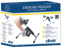 Folding Pedal Excerciser w/Electronic Display