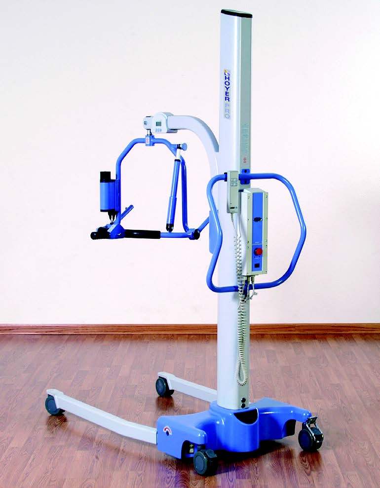 Hoyer Stature Professional Patient Lift, 4-Point Cradle, with Scale, Electric Base - 500 lb. capacity