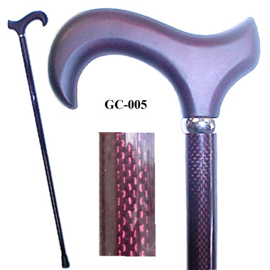 Graphite Carbon Stick (Mahogany) / Derby Cherry Wood Handle/Purple