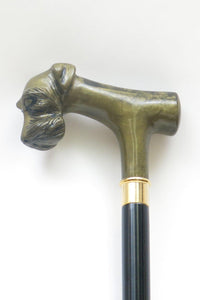 Airedale Dog Stick Bronze