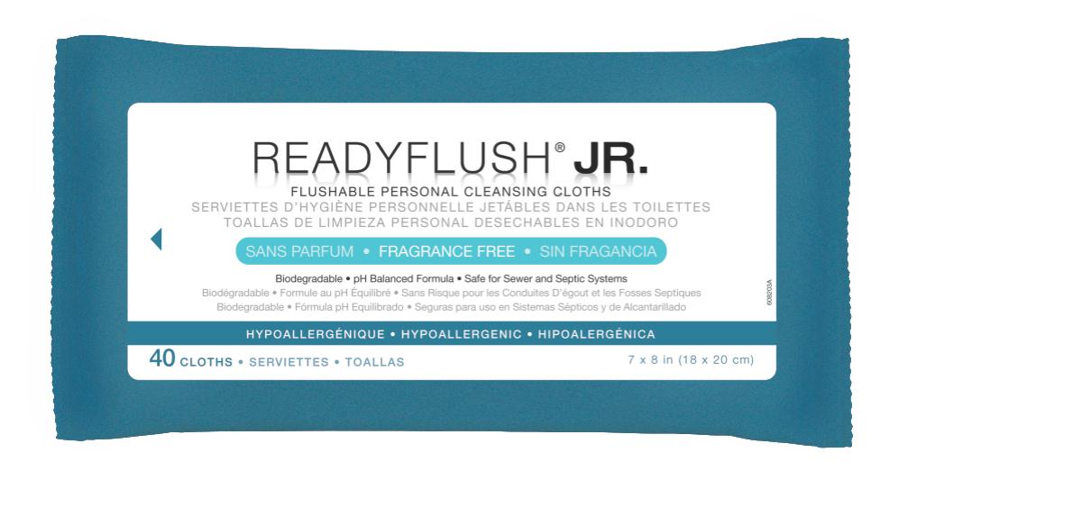 ReadyFlush JR Wipes Fragrance Free