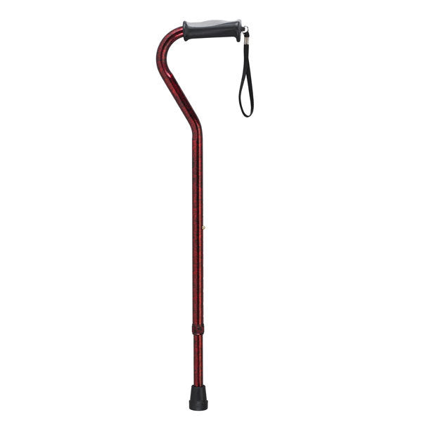 Adjustable Height Offset Handle Cane with Gel Hand Grip  rtl10372rc