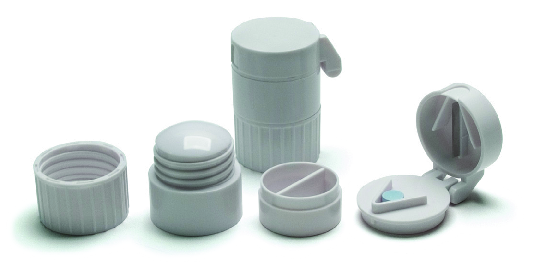 Pill Container W/ Crusher