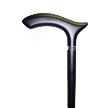Deluxe Slim Wood Cane Frost Black Color, Length: 36''