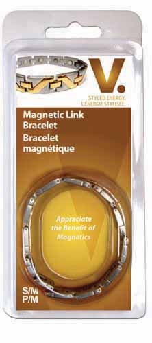 Magnetic Two-Tone Link Bracelet