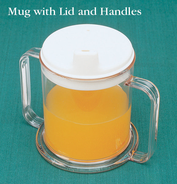 Mug with Handles & Lid 10 oz