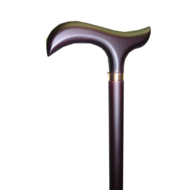 Deluxe "Slim" Wood Cane Frost Mahagony Color, Length: 36''