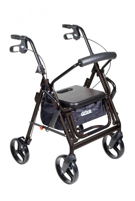 Drive Duet Rollator/Transport Chair w/8" Casters