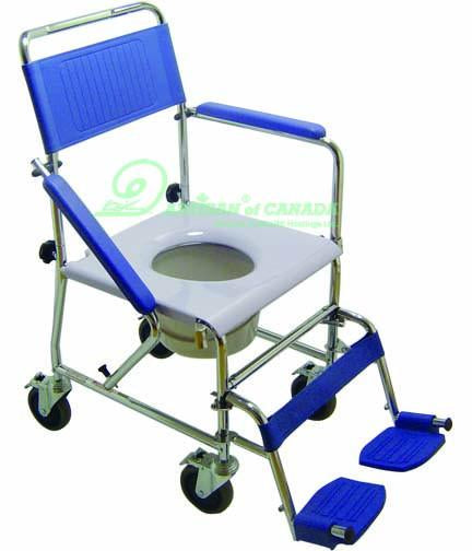 Artisan 500A Drop Arm Wheeled Commode with Footrests