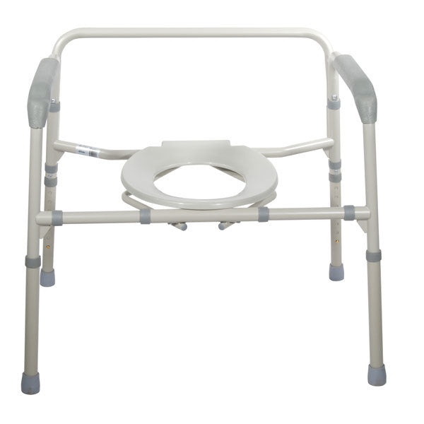 Heavy Duty Bariatric Folding Bedside Commode Seat  11117n-1