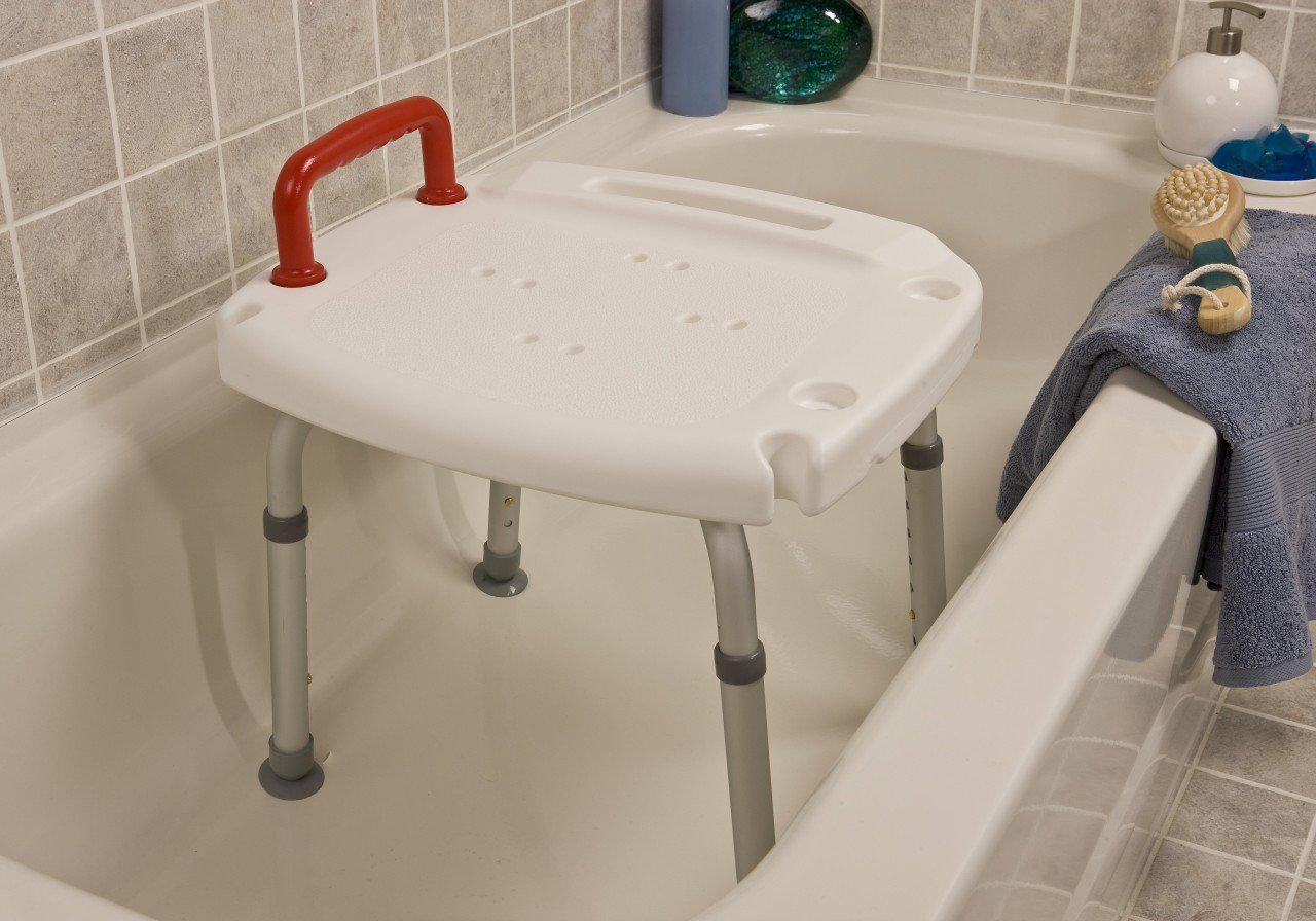 Shower seat with Red Handle