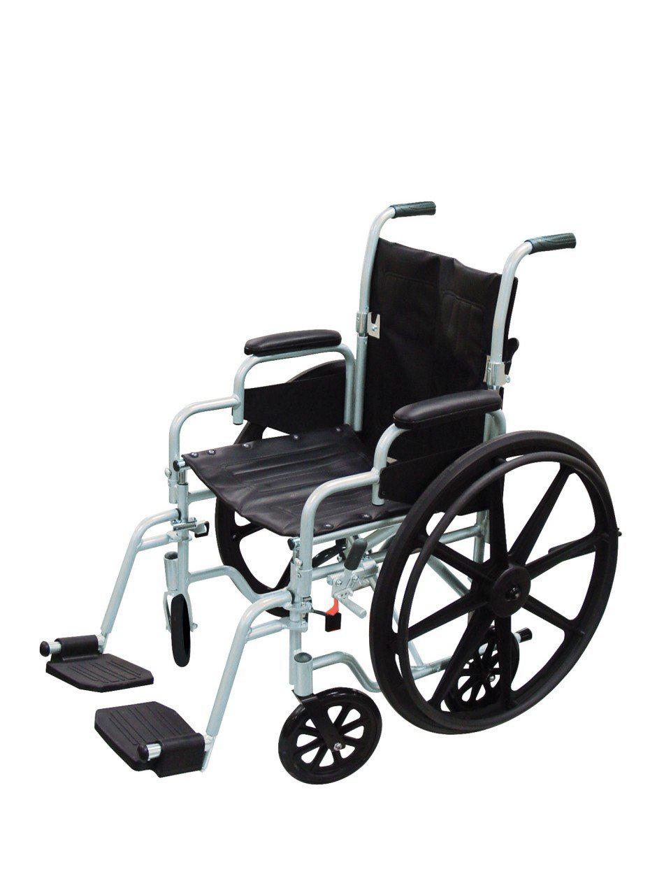 Poly Fly Light Weight Transport Chair Wheelchair with Swing away Footrest  tr18