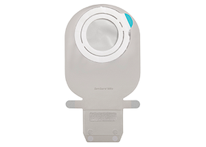 12274 SenSuraÂ® Mio 2 pc Flex Pouch, Drainable, Maxi, Transparent, Red, 50mm , 10/BX