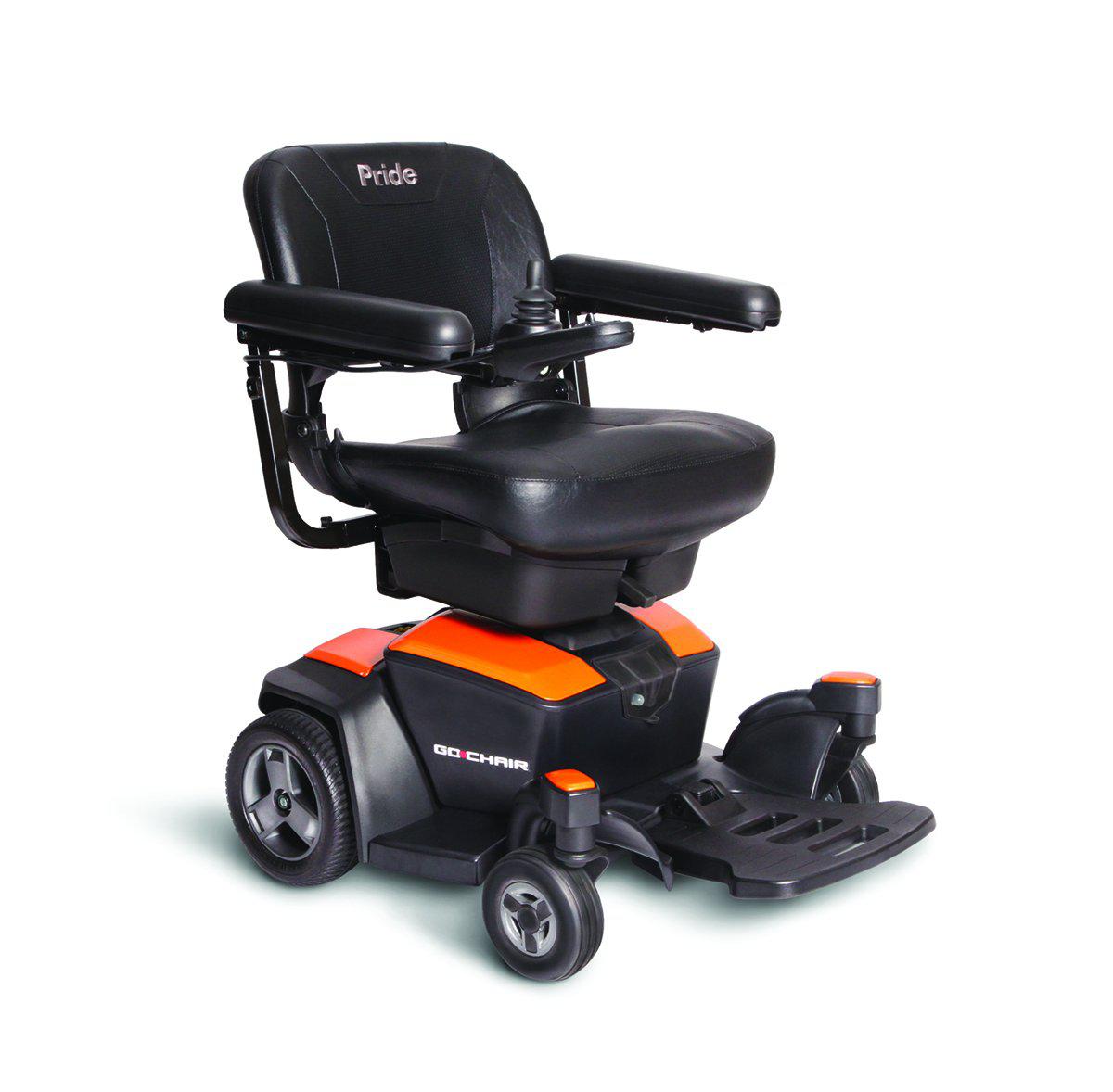 Pride Go-Chair Compact Power Chair amber orange