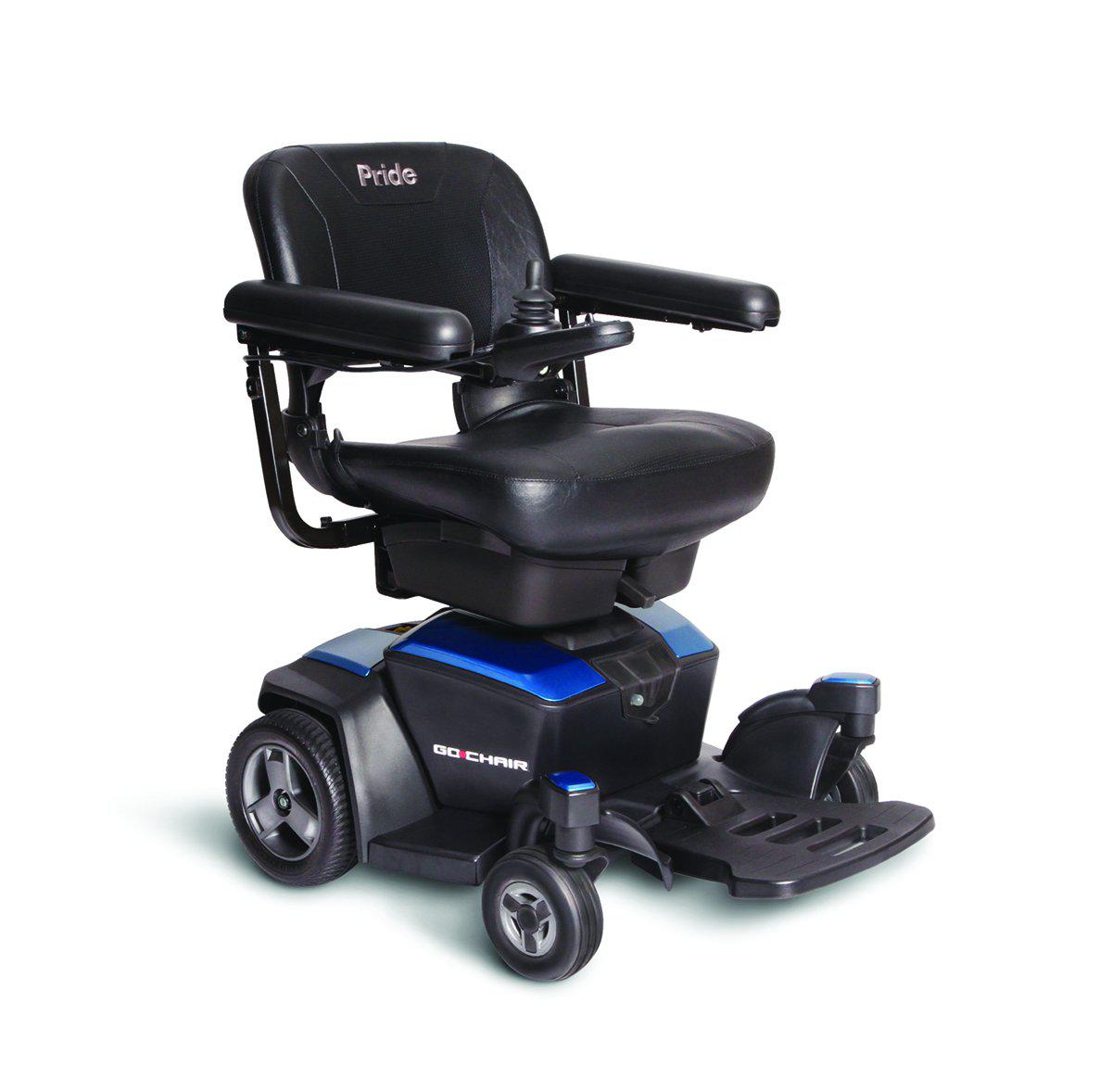 Pride Go-Chair Compact Power Chair sapphire blue