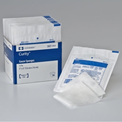 Curity Gauze Sponges Sterile 50/Box