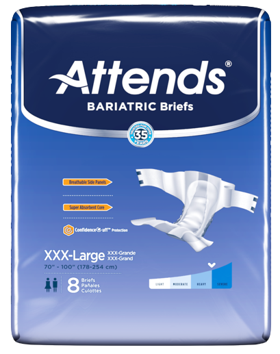 Attends® Bariatric Unisex Disposable Incontinent Brief - Heavy Absorbe –  Professional Medical