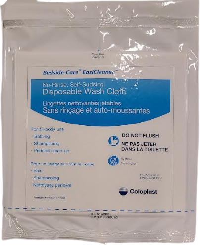 BEDSIDE-CARE SELF FOAMING DISPOSABLE WASHCLOTH