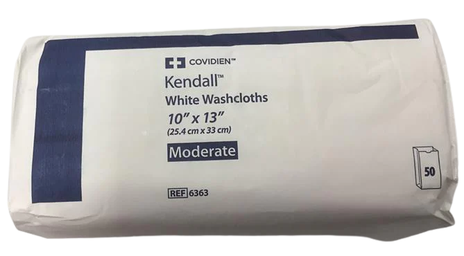 Kendall White Washcloth Moderate