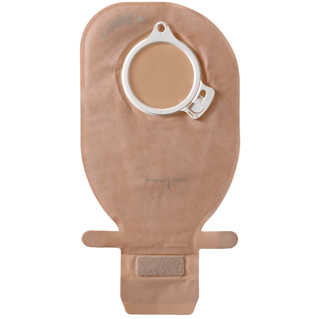 13985 AssuraÂ® 2 pc. EasiCloseÂ™ Maxi Soft Front Classic Pouch w/ Filter, 50mm Red, maxi 28cm (11"), 10/BX