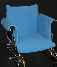 COMPLETE WHEELCHAIR COVER W/ ARMREST BLUE