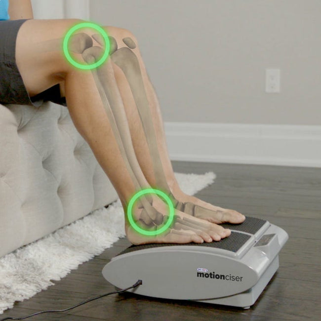 Person using Dr Ho MotionCiser for circulation and relaxation