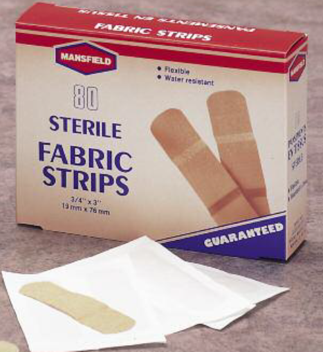 Bandage Fabric Strips 3/4" X 3" (80/Bx)
