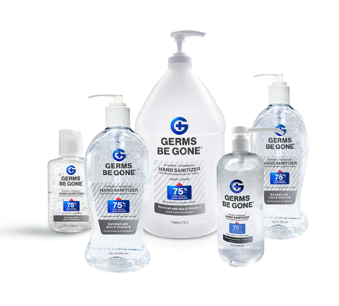 Brands International Corp. Germs Be Gone Hand Sanitizer Gel 75%