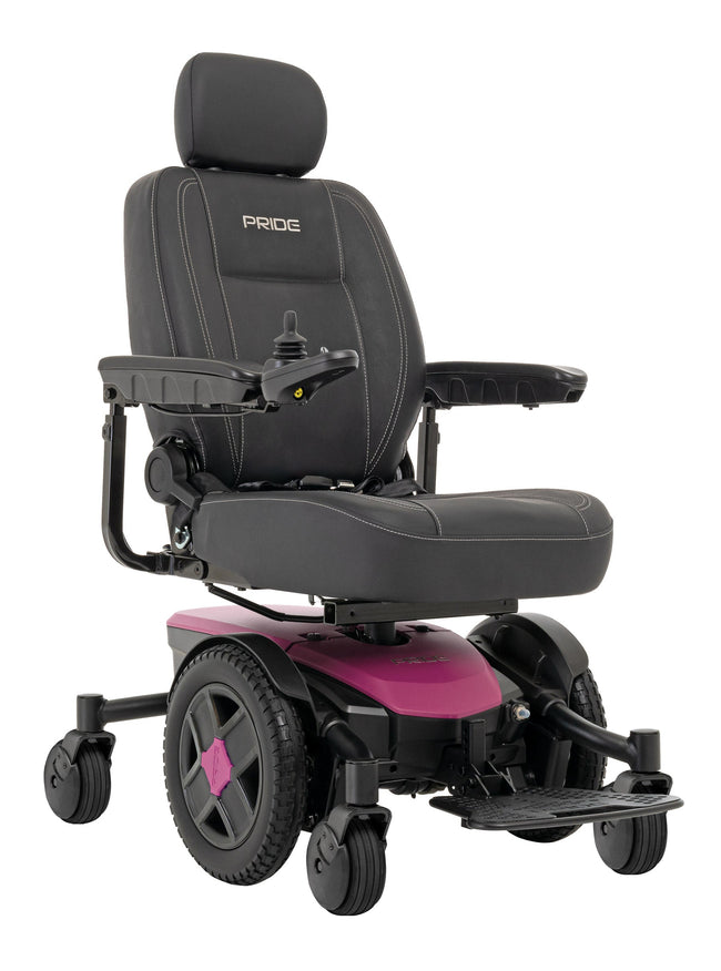 Jazzy EVO 613Li Power Chair Active-Trac suspension detail outdoor terrain