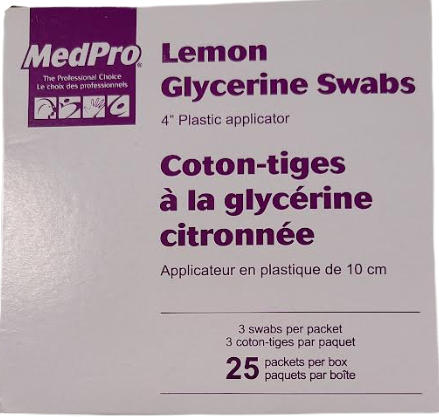 LEMON GLYCERINE SWABS (3 SWABS/PACK)
