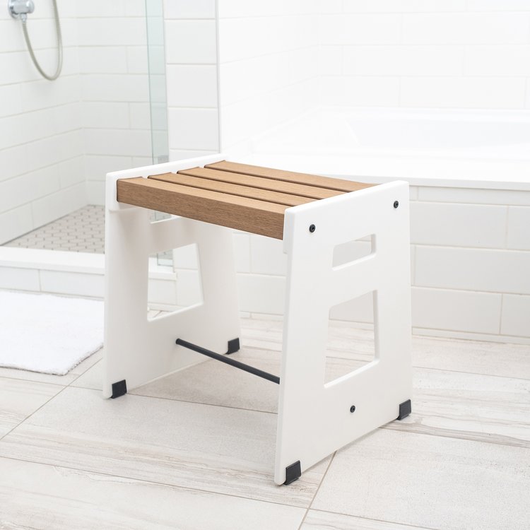 LOTIC SHOWER SEAT WHITE