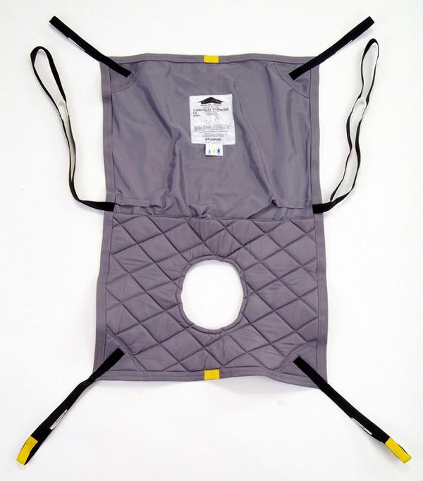 Hoyer Professional Long Seat Commode Loop Style Sling - Polyester or Mesh